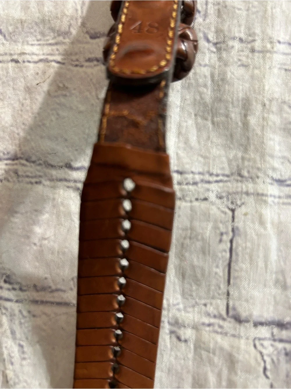 JOSEPH ELLIOTT BLACK GENUINE LEATHER GRAND HOTEL BUCKLE ADJUSTABLE BROWN WESTERN